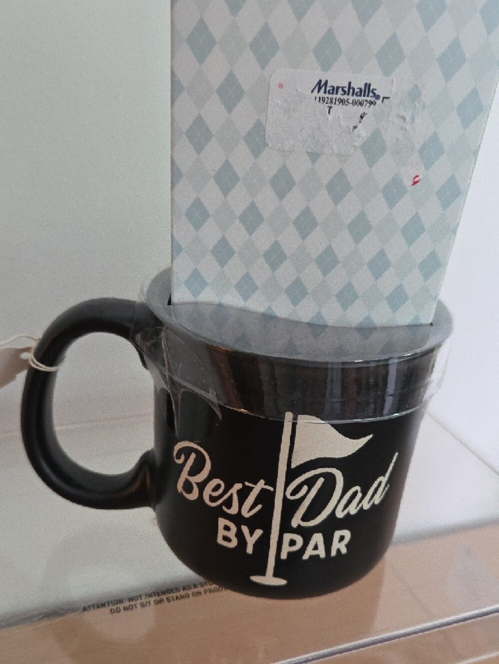 Eccolo Black "Best Dad By Par" Golf Mug Gift Set...NWT - Picture 4 of 5